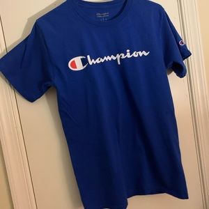 Champion shirt that is causal and comfortable.